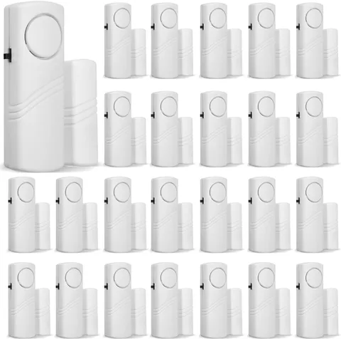 Xuhal 24 Pcs Door Window Alarm for Home Security Bulk Wireless Door Sensors Secu