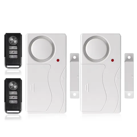 2 Set DIY Pairing Alarm Set Window Door Freezer Opening Trigger Remind Dingdong