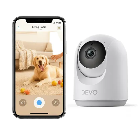 Indoor Security Camera for Home, 2K 360 Pan-Tilt Pet Dog Baby Monitor Camera ...