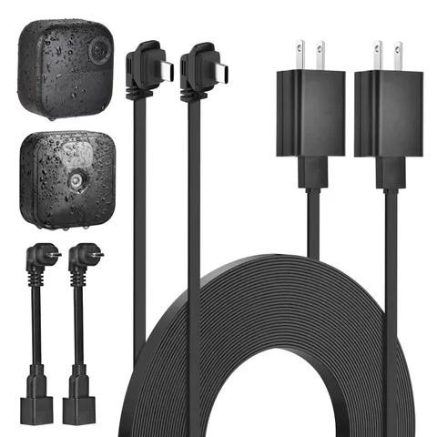 2Pack 25Ft/7.5M Power Adapter for Blink Outdoor 4 (4Th Gen)&(3Rd Gen)&Blink XT2/