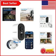 Weatherproof 4G Camera with 9000mAh Battery & Magnetic Mount for Easy Setup