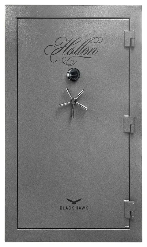 Hollon BHS‑45C Black Hawk Gun Safe 45 Gun Dial Lock 90 Min Fire Gray 1050 lb