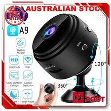 Mini WiFi Security Camera 1080P Night Vision Motion Detection for Home