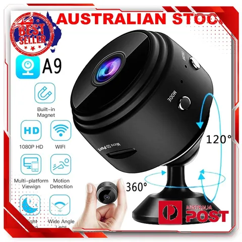 Mini WiFi Security Camera 1080P Night Vision Motion Detection for Home