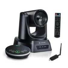 AI Wireless PTZ Camera System with Auto Tracking Built-in Receiver & black