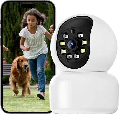 Hawkray 360° 2K 3MP Security Camera Indoor,2.4/5Ghz Wifi Smart Motion Alert with