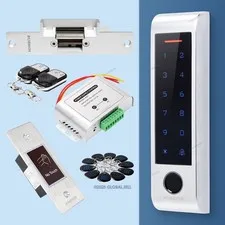 HOMSECUR Weatherproof IP66 APP WIFI Fingerprint PIN Access Control Touch Keypad