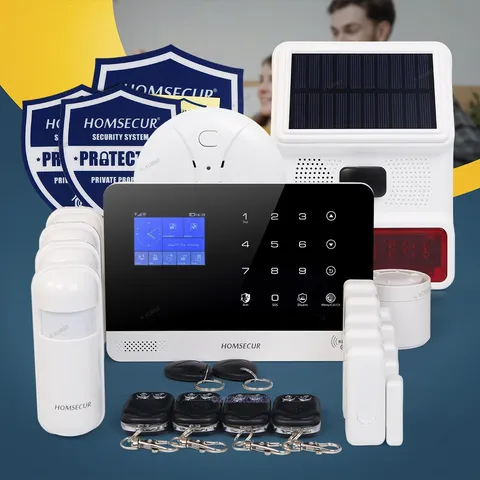 HOMSECUR Smart Alarm System Kit For House Business Security App Control Alert