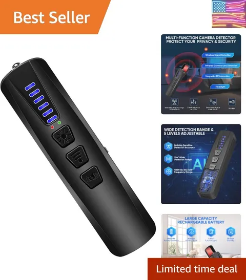 AI Hidden Camera Detector, Anti-Spy Camera Finder RF Signal & WiFi Scanner Hi...