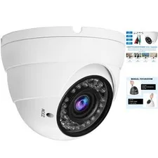 Rated 2MP CCTV Dome Camera with Adjustable Lens for Indoor & Outdoor Use