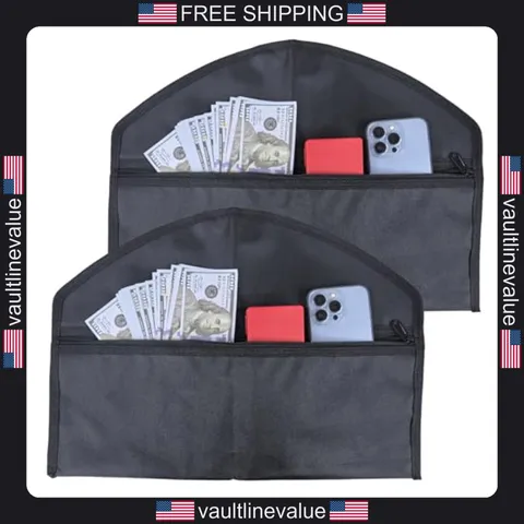 Stash-it hanger diversion safe 2 pack black hidden pocket safe for travel