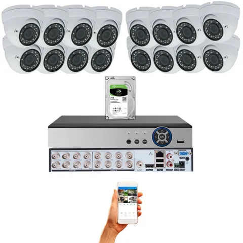 Evertech 16 Channel DVR 16x 1080p Night Camera CCTV Security Surveillance System