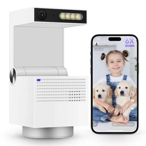 Genie S 2.7K HD Indoor with 6X Zoom, 2-Way Audio, Privacy Protection, Motion ...