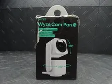 Wyze Cam Pan v4, 4K UHD Indoor/Outdoor, Plug-In, Pan/Tilt Security Camera White