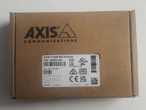 Brand New Sealed Axis Communications F7225 Pinhole Camera P/N 02363-001