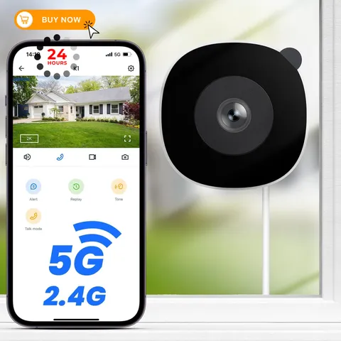 INFIYA 2K Window Cameras for Home Security- 5Ghz & 2.4G&5G 1-Pack, White