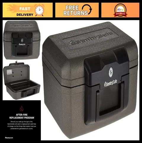 Fireproof Safe Lock Box for Home & Travel - Secure Money & Documents, 0.18 Cu Ft