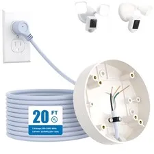Plug-in Mount for Floodlight Cams Compatible with Floodlight Cam Wired Plus/Pro,