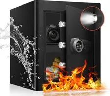 2.3 Cu Ft Fireproof Digital Safe Box Electronic Keypad Removable Shelf