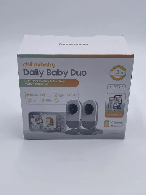 ChillaxBaby Daily Baby Duo - WiFi Baby Monitor with 2 Cameras & Control Unit,4.3