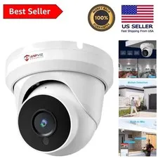 4MP PoE  Security Camera - Waterproof, Night Vision, 110° Wide Angle Lens