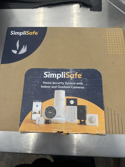 SimpliSafe Home Security System Indoor Camera 8 Piece Kit Pk071
