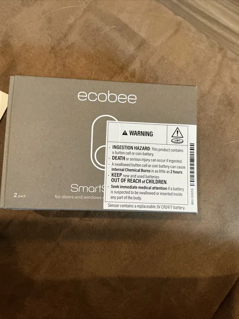 ecobee SmartSensor for Doors and Windows - Pack of 2 (New & Open, Never Linked)