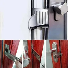 🔒 Portable Anti-Theft Door Blocker Stainless Steel Travel Lock Security Stopper