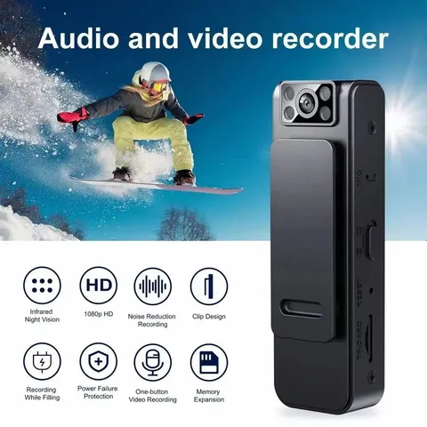 Portable Camera Video Recorder 1080P Mini WiFi Security Body Cam Night Vision