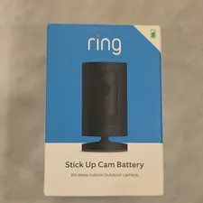 Ring Stick Up Cam Battery 1080p Wireless Wi‑Fi Indoor/Outdoor Black Camera
