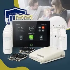 HOMSECUR Wireless WIFI 4G SMS Autodial LCD Home Security 7" Alarm System