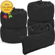 5 Pcs Water Barrier 5 Ft X 6.5 Inch Absorbent Flood Barriers Home Sandless