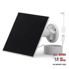 Morkianum 5W ETFE Solar Panel for Security Camera, DC 5V Outdoor Solar Charger
