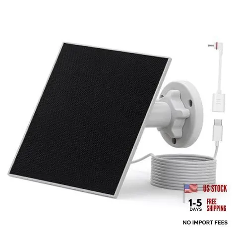 Morkianum 5W ETFE Solar Panel for Security Camera, DC 5V Outdoor Solar Charger