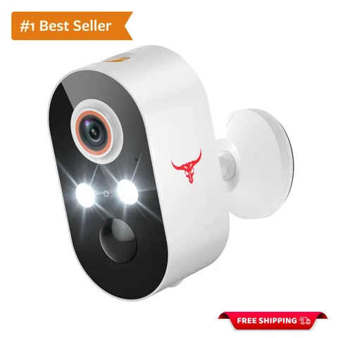 1080P Wireless Security Camera Outdoor, Battery Powered, 2.4G WiFi, Motion De...