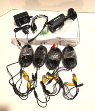 4x Defeway Wired Camera / NTSC System Lens 3.6 12v Power Supply Cable's ispy A1+