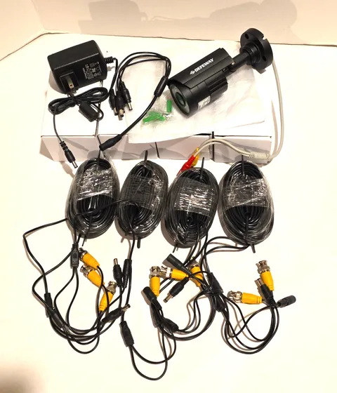 4x Defeway Wired Camera / NTSC System Lens 3.6 12v Power Supply Cable's ispy A1+