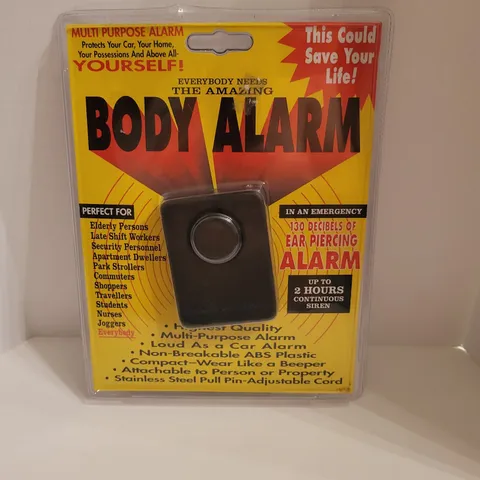 Brand New Body Alarm Personal Security Alarm, 130 DB, Sealed