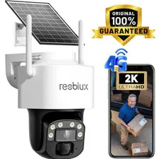 4G LTE Cellular Solar Security Cameras Wireless Outdoor, No WiFi Security Camera