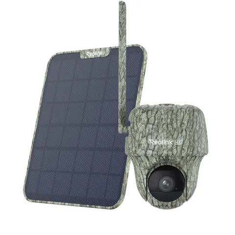 Reolink 4K 4G Trail Security Camera 360° Full View Go Ranger PT+Solar Panel