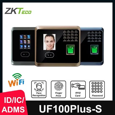 ZKTeco UF100Plus-S WIFI TCP/IP Biometric Fingerprint Facial Access Time Clock