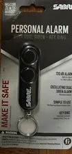 Sabre PA-01 Black 120 DB Personal Safety Alarm Siren W/ Key Ring