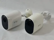 Lot Of 2 Arlo VMC2030 Essential Spotlight Single Wireless Cameras AS-IS