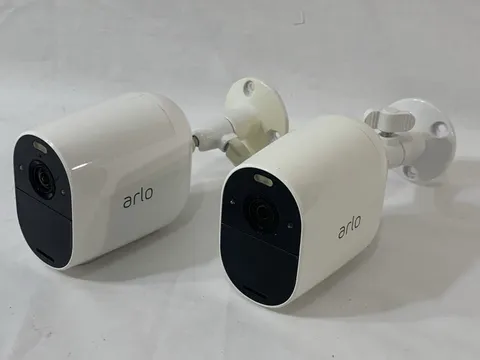 Lot Of 2 Arlo VMC2030 Essential Spotlight Single Wireless Cameras AS-IS