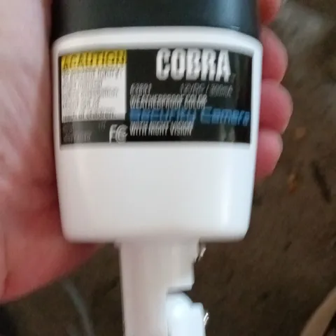 Cobra CCTV Wired Color Surveillance Camera Indoor Only 380 TVL White 1PK