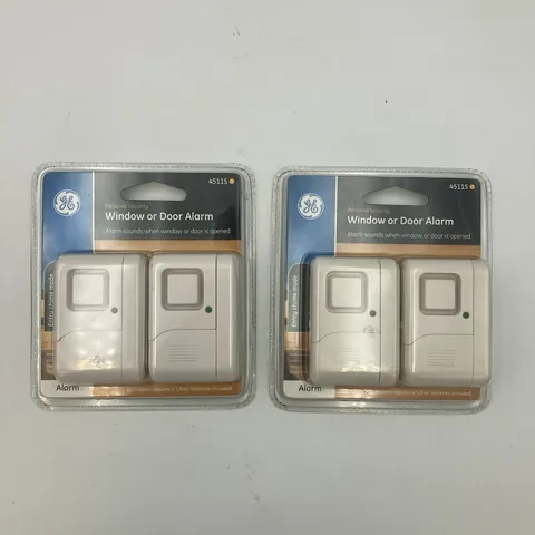 GE Personal Security Window or Door Alarm 45115 Lot Of 2
