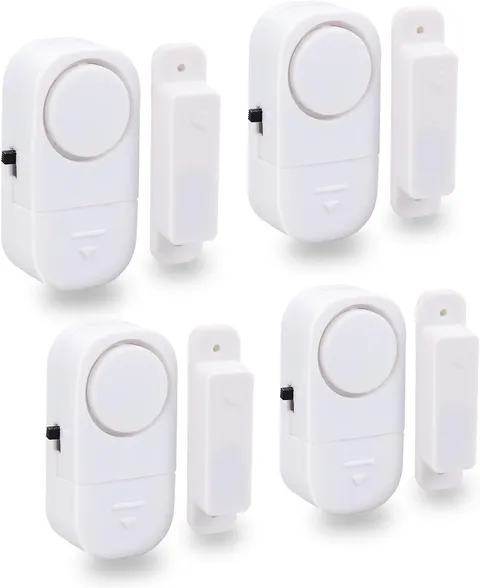 4 PCS Wireless Home Window Door Burglar Security ALARM System Magnetic Sensor