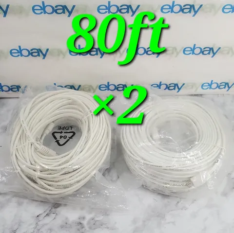 ✅️Zmodo 80ft Cable for ZP-IBH15-S Camera 3rd Gen Female Micro USB Wired SHO sPoE