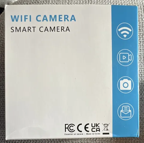 Smart Camera IP/Network Indoor Surveillance Camera, Wi-Fi Wireless, White/Blue