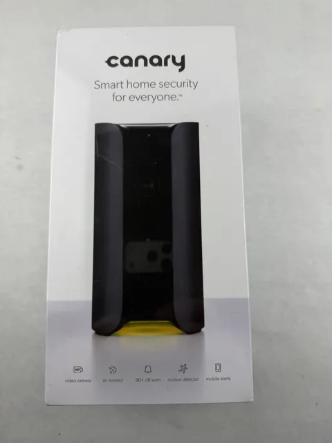 Canary Smart Home Security Camera - Black CAN100USBK | New in Sealed Box